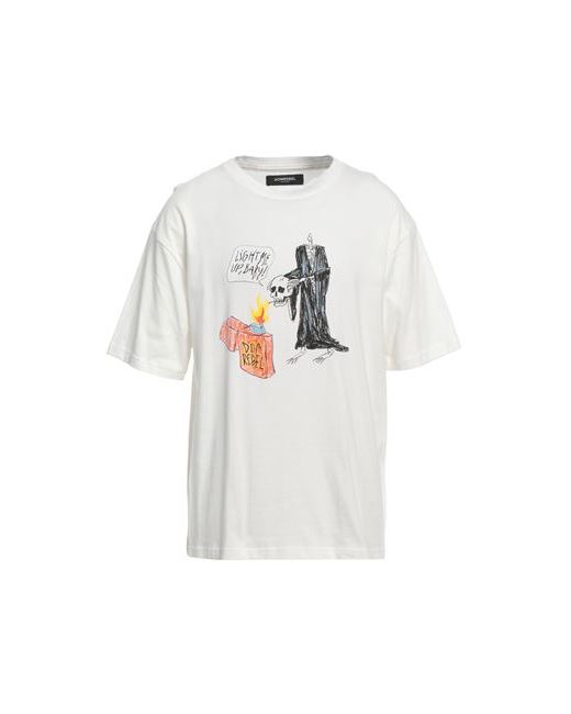 Dom Rebel Man T-shirt Ivory XS Cotton