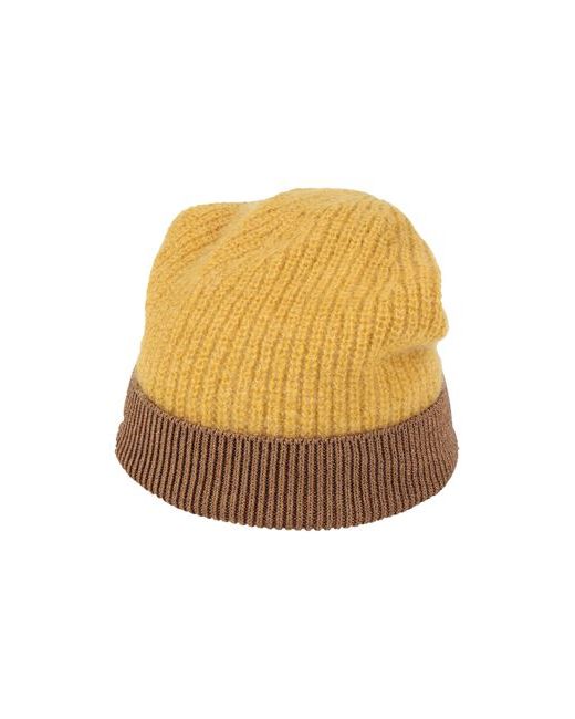 Pinko Hat Ocher Polyamide Mohair wool Alpaca