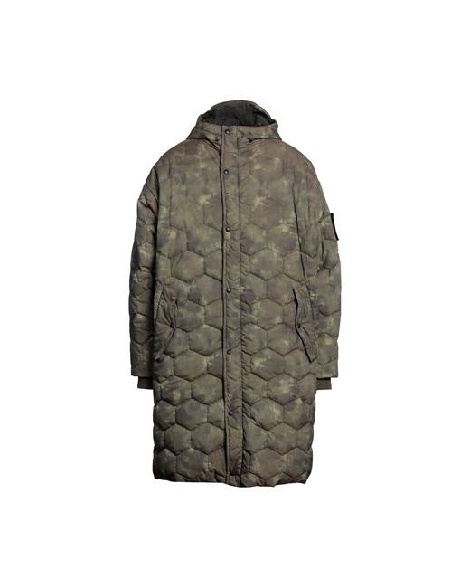 Emporio Armani Man Down jacket Military 36 Polyester Wool Polyamide