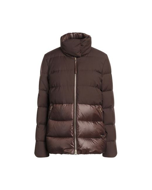 Woolrich Down jacket Cocoa Polyester Viscose