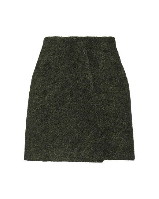 Jil Sander Mini skirt Military Virgin Wool Alpaca wool Mohair Polyamide