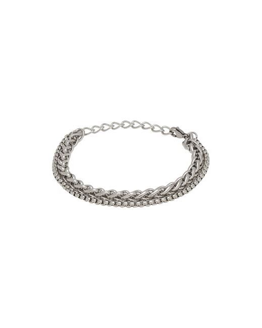 8 by YOOX Double Chain Bracelet Man Steel