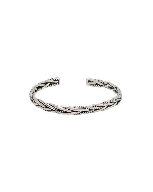 8 by YOOX Rigid Braid Bracelet Man Metal alloy