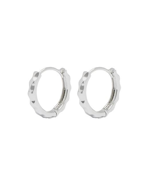 8 by YOOX Carved Small Hoops Man Earrings Metal alloy