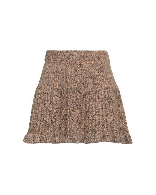 RED Valentino Mini skirt Camel Acrylic Mohair wool Polyamide Cotton Polyester