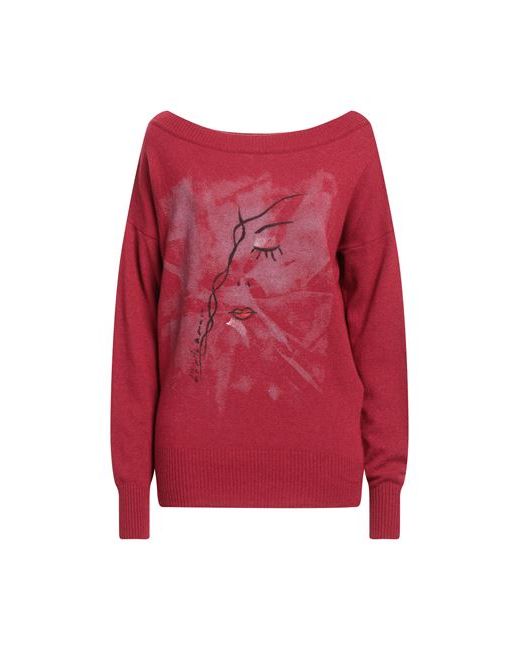 Vicolo Trivelli Sweater Garnet XS Merino Wool Viscose Polyamide Cashmere