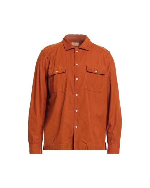 Altea Man Shirt Rust Cotton