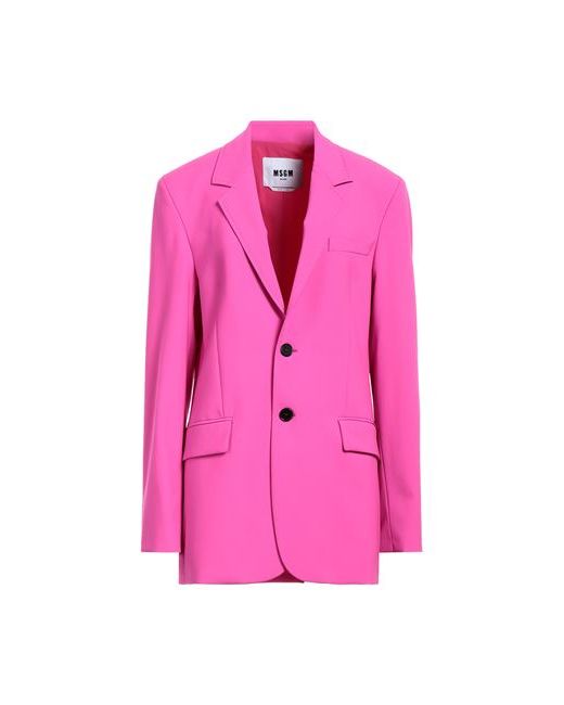 Msgm Suit jacket Fuchsia Virgin Wool Elastane
