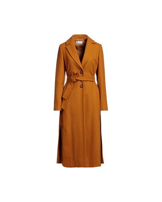 Diana Gallesi Coat Mustard 8 Virgin Wool Polyamide