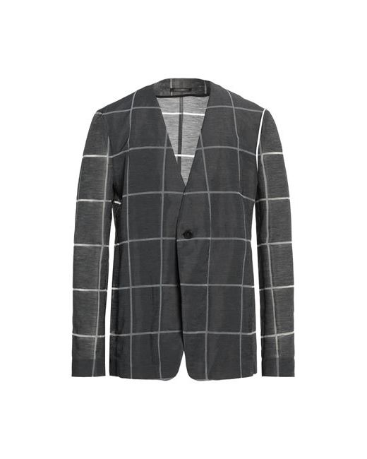 Emporio Armani Man Suit jacket Lead 38 Linen Polyamide
