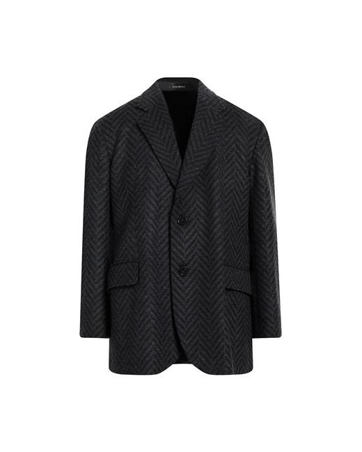 Emporio Armani Man Suit jacket Dark 36 Virgin Wool Polyamide Cashmere