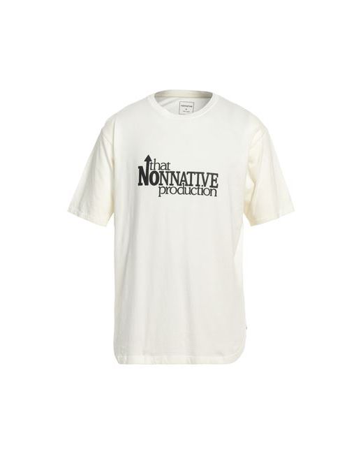 nonnative Man T-shirt Cream 1 Cotton