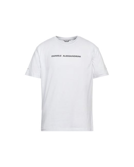 Grey Daniele Alessandrini Man T-shirt M Cotton Elastane
