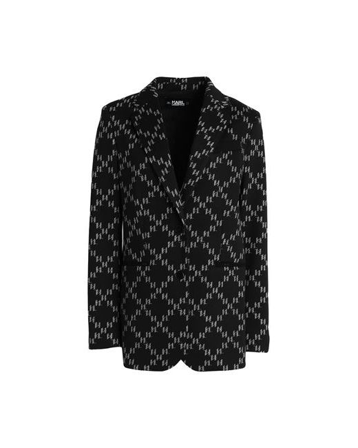 Karl Lagerfeld Jacquard Punto Jacket Suit jacket 2 Polyester Polyamide Viscose Elastane
