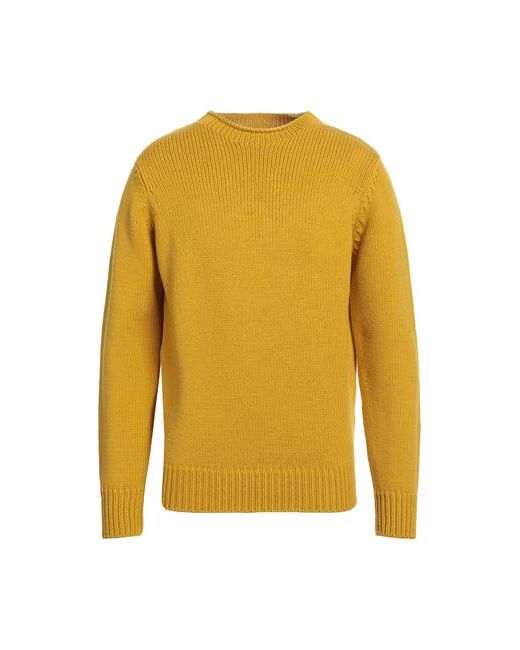 Filippo De Laurentiis Man Sweater Mustard 38 Merino Wool