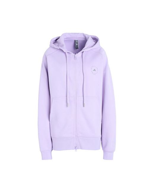 Adidas by Stella McCartney Asmc Fz Hoodie Sweatshirt Lilac XS Organic cotton Recycled polyester