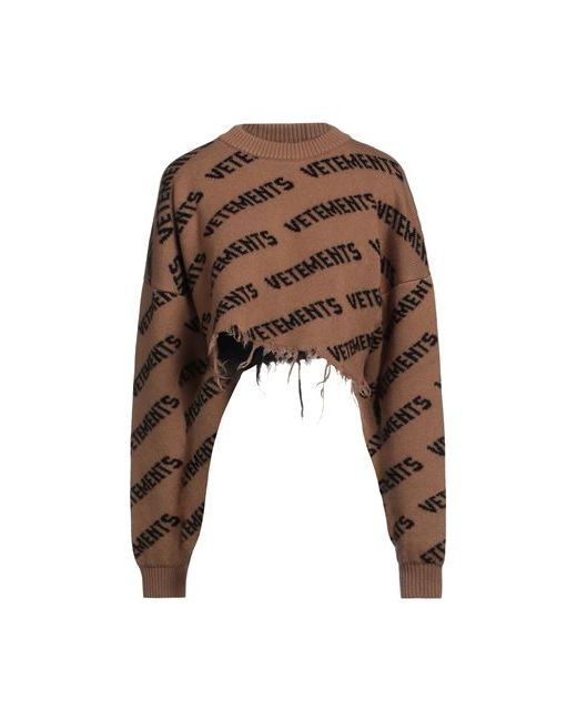 Vetements Sweater Camel XS Merino Wool