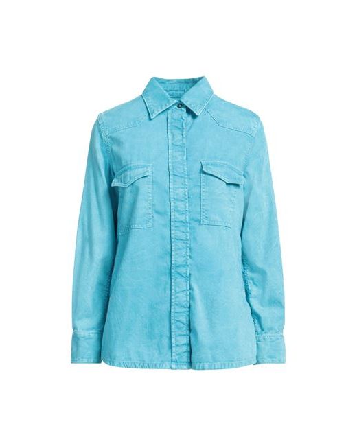 7 For All Mankind Shirt Azure Cotton