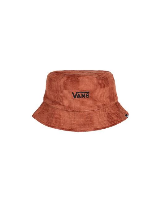Vans Dusk Downer Check Bucket Hat Rust S/M Cotton