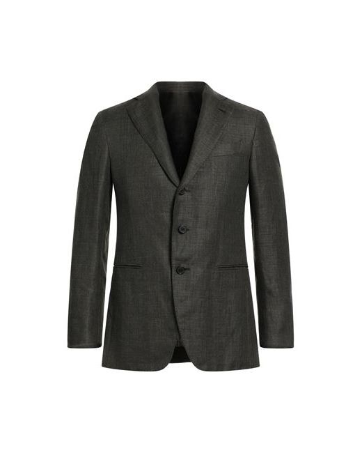 Caruso Man Suit jacket Military 40 Linen Wool