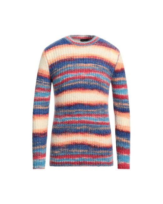 Roberto Collina Man Sweater Azure 36 Mohair wool Nylon Wool