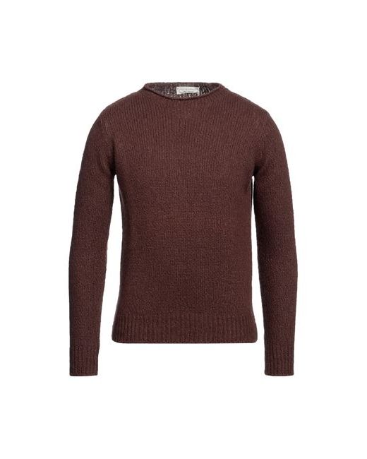Filippo De Laurentiis Man Sweater Dark 38 Wool Cotton Alpaca wool