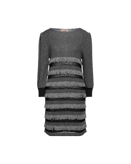 Twin-Set Short dress XS Viscose Metallic fiber Polyester