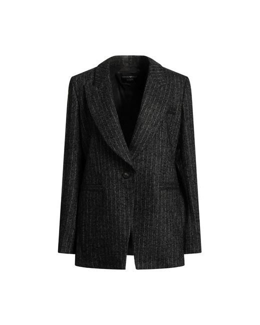 Emporio Armani Suit jacket Steel 4 Wool Polyester Acrylic Textile fibers Alpaca wool