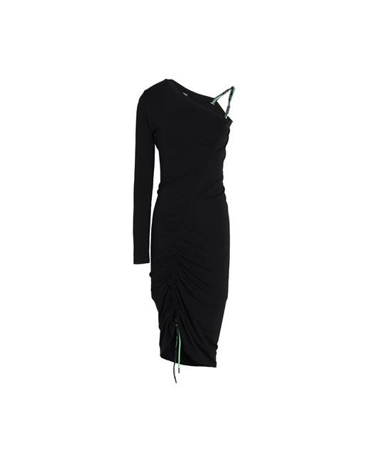 Karl Lagerfeld Cord Detail Jersey Dress Midi dress XS Viscose Polyester Elastane