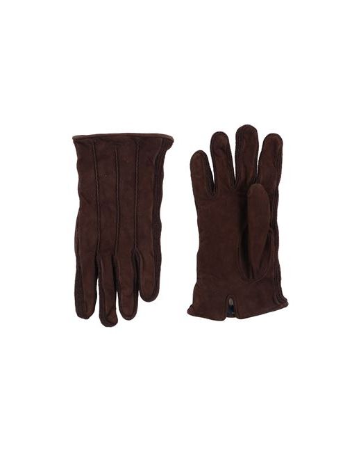 Harmont & Blaine Man Gloves Dark L Soft Leather Wool