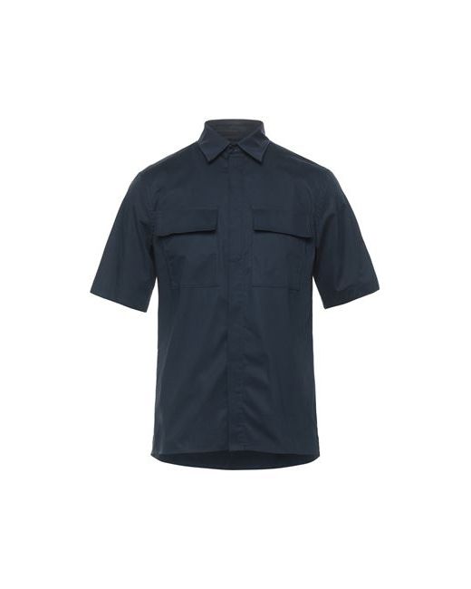 Paolo Pecora Man Shirt Midnight 15 ½ Cotton Elastane