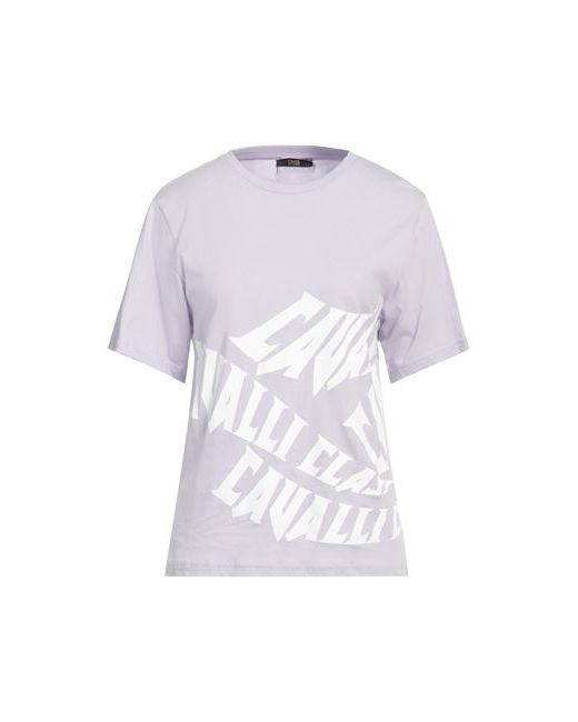 Class Roberto Cavalli T-shirt Lilac XS Cotton