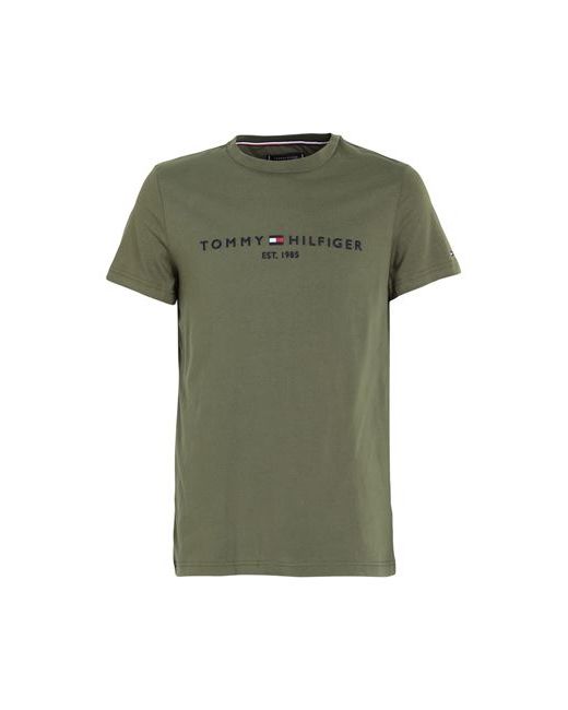 Tommy Hilfiger Tommy Logo T-shirt Man Military S Cotton