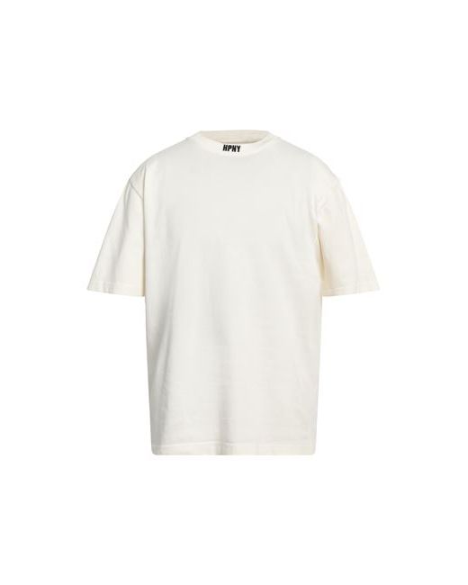 Heron Preston Man T-shirt Ivory XS Cotton Polyester