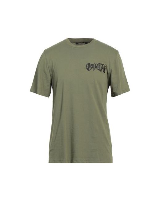 Roberto Cavalli Man T-shirt Military XS Cotton