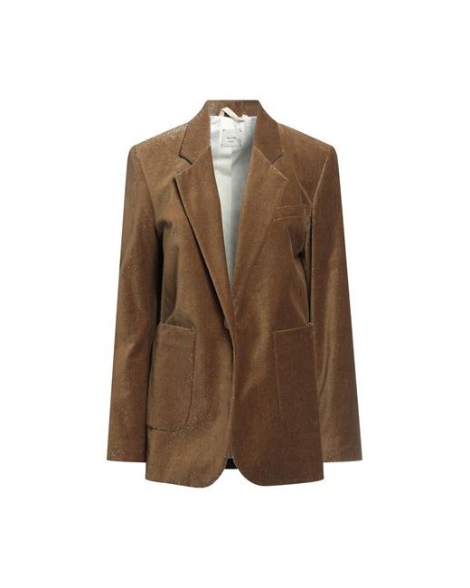 Alysi Suit jacket Camel 6 Cotton Metal