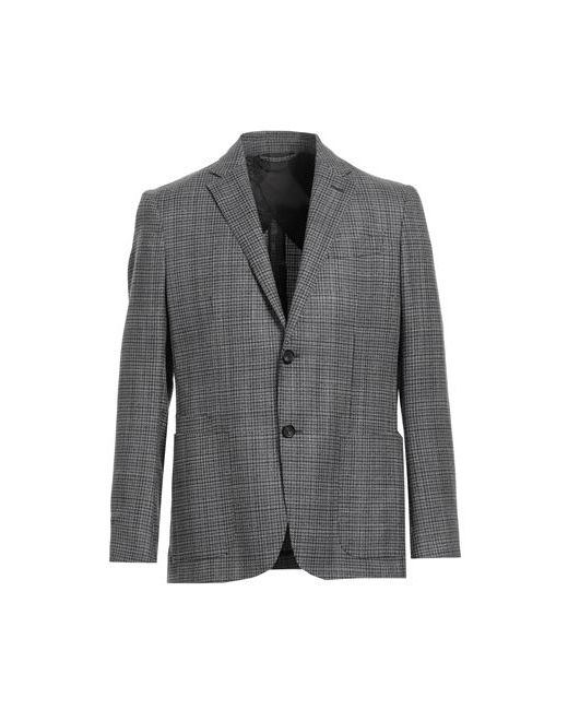 Z Zegna Man Suit jacket Dark 38 Wool Silk Calfskin