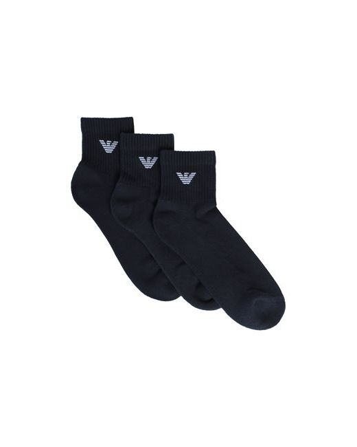 Emporio Armani Socks Set Man Hosiery Midnight Cotton Polyamide Elastane
