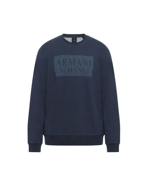Armani Exchange Man Sweatshirt Midnight Cotton Elastane