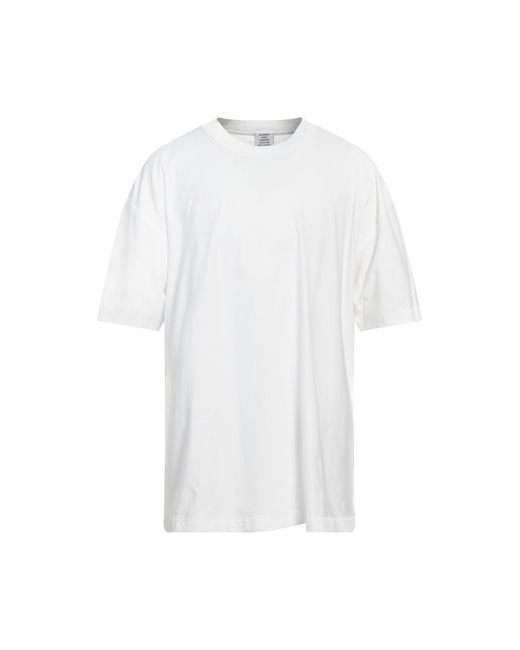 Vetements Man T-shirt Cream Cotton
