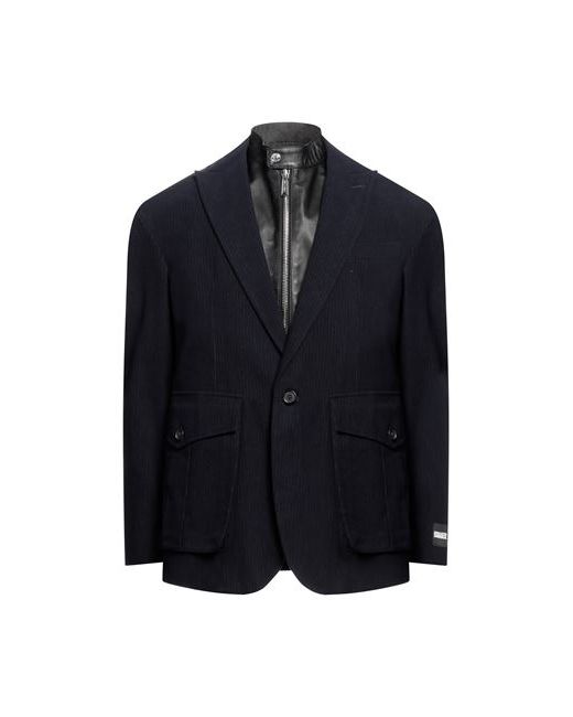 Dsquared2 Man Suit jacket Midnight Cotton Soft Leather