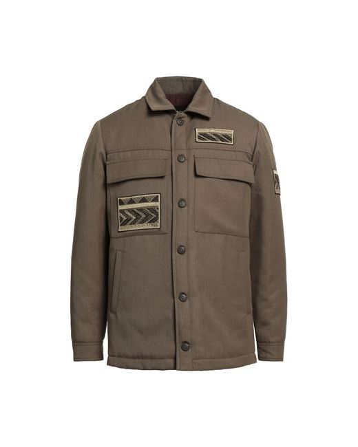 Dondup Man Jacket Military Polyester Virgin Wool