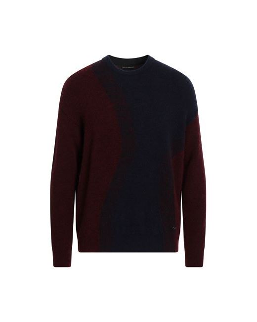 Emporio Armani Man Sweater Burgundy Polyamide Acrylic Wool Alpaca wool Elastane