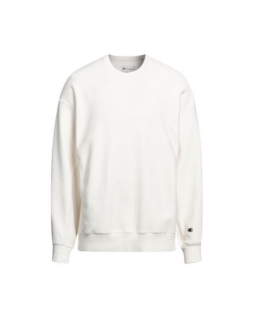 Champion Man Sweatshirt Ivory Cotton Polyester