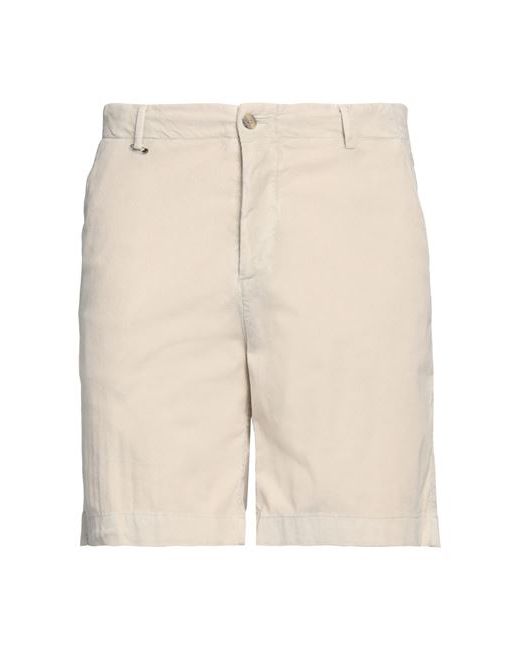 Boglioli Man Shorts Bermuda Cream Cotton Elastane
