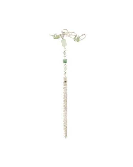 8 by YOOX Futuristic Long Metallic Beads Earcuff Single Earring Copper Resin