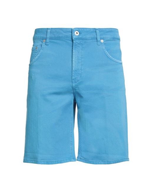 Dondup Man Shorts Bermuda Azure Cotton Elastane