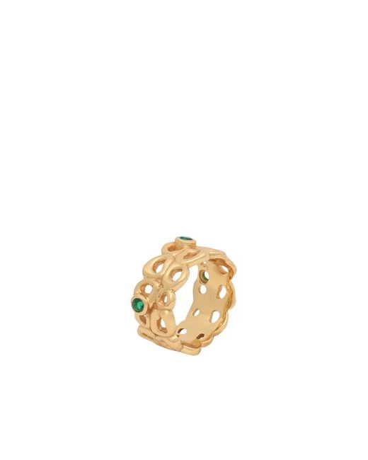 Shyla Bordeaux-ring Ring Emerald 6.25 925/1000 Silver 916/1000 gold plated Glass