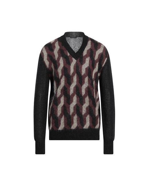 Tagliatore Man Sweater Burgundy Mohair wool Nylon Cotton Virgin Wool