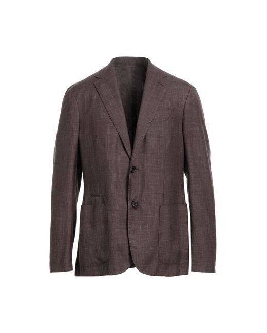 Z Zegna Man Suit jacket Dark Cashmere Silk Hemp